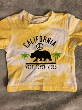 Brooklyn Cloth Yellow Tie-Dye California Bear Tee